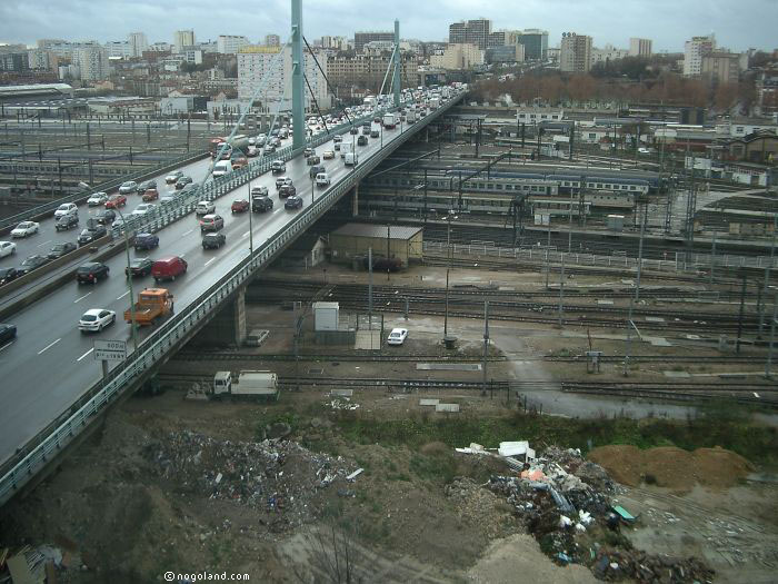 The Peripherique as seen from Dominique Perrault's building - Paris 13